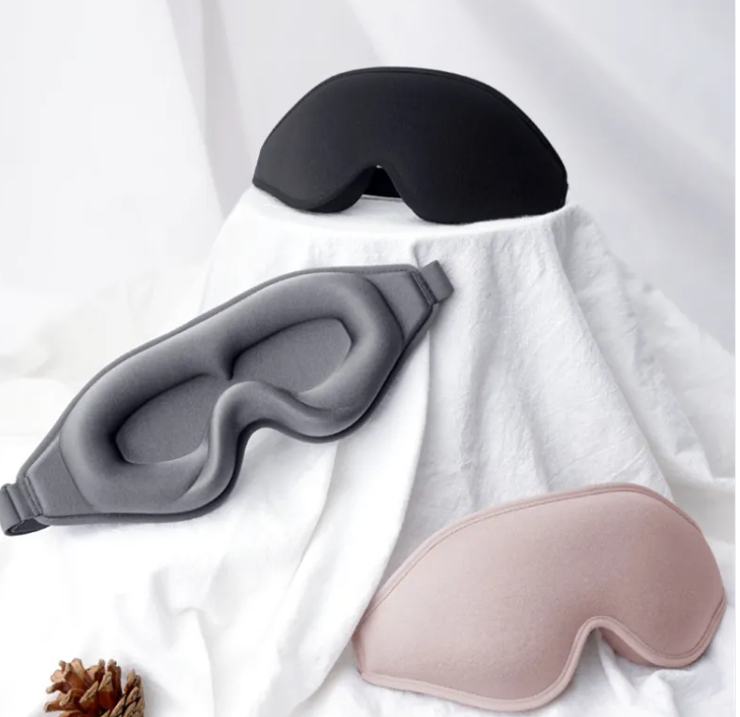 Sov mask anpassad för fransar